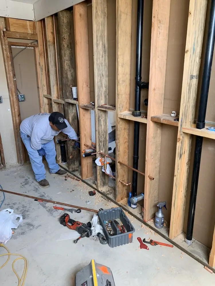 Commercial rough-in plumbing for Water Heater Replacement in Rocky Road Park